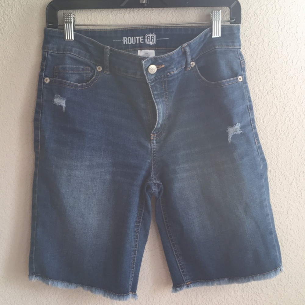 Route 66 Women's Blue Denim Shorts